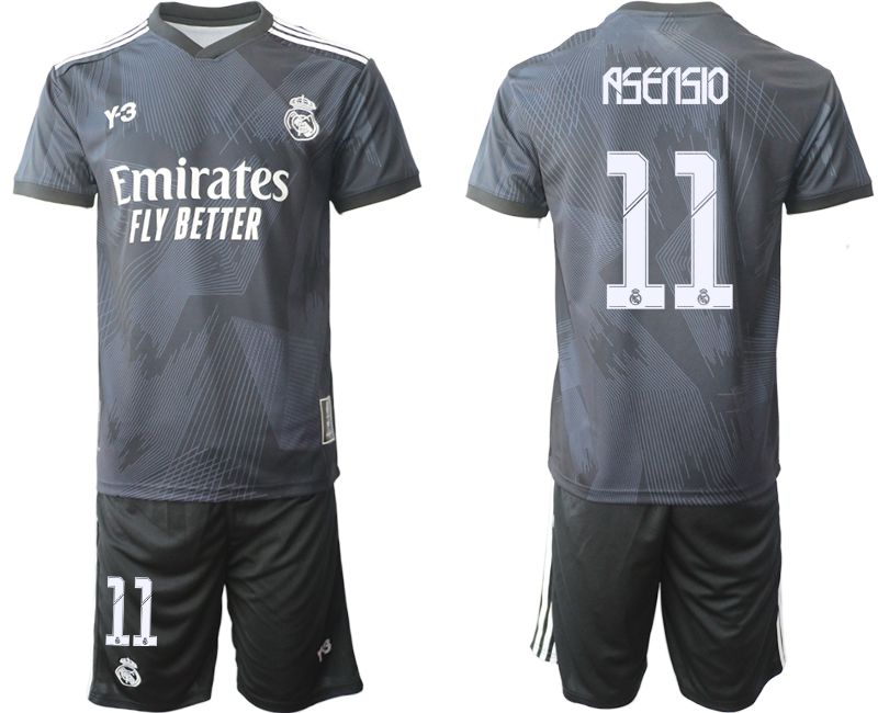Men 2022-2023 Club Real Madrid Cuarta Camiseta Y3 de black 11 Soccer Jersey